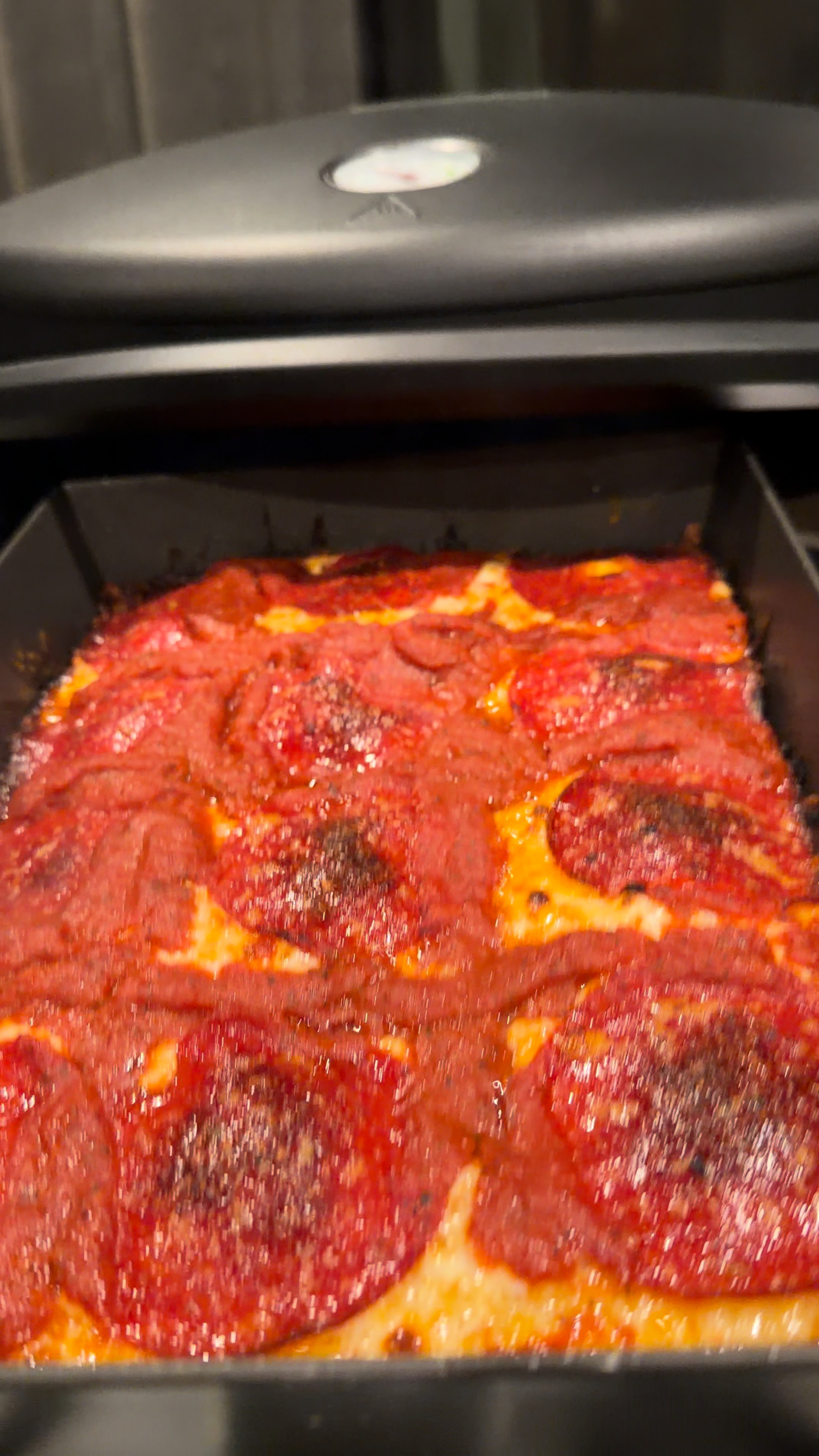 Detroit style deep dish